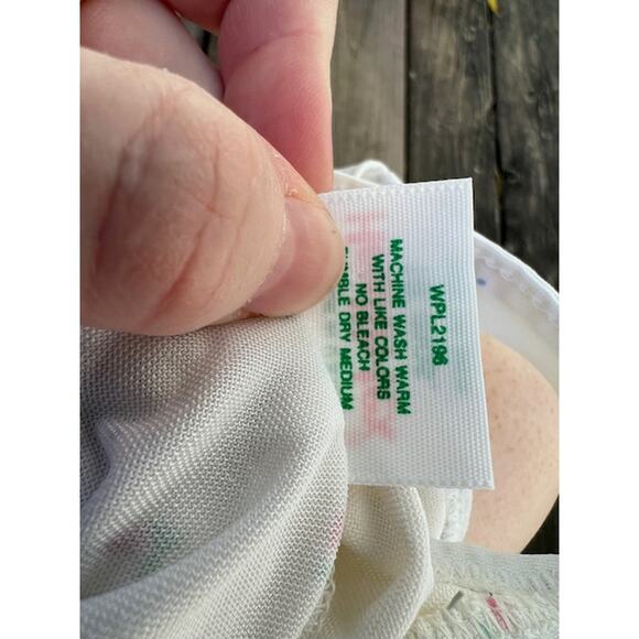 one piece swimsuit rosebud print x back 18mo - Picture 7 of 7